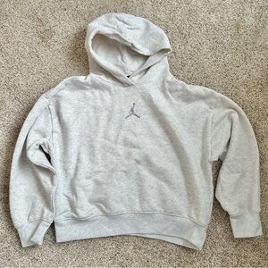 Jordan Childrens Heather Grey Hooded Sweatshirt Size L